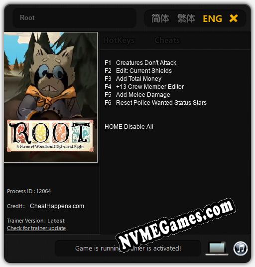 Root: Trainer +6 [v1.1]