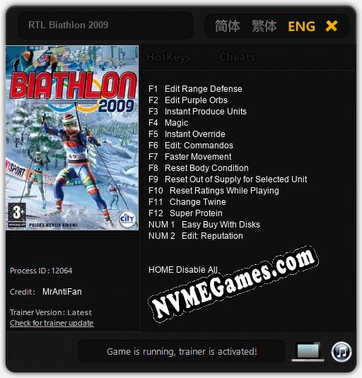 RTL Biathlon 2009: Treinador (V1.0.4)