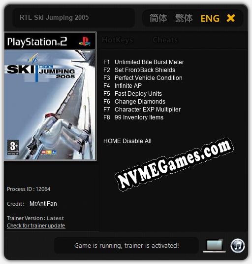 RTL Ski Jumping 2005: Trainer +8 [v1.1]