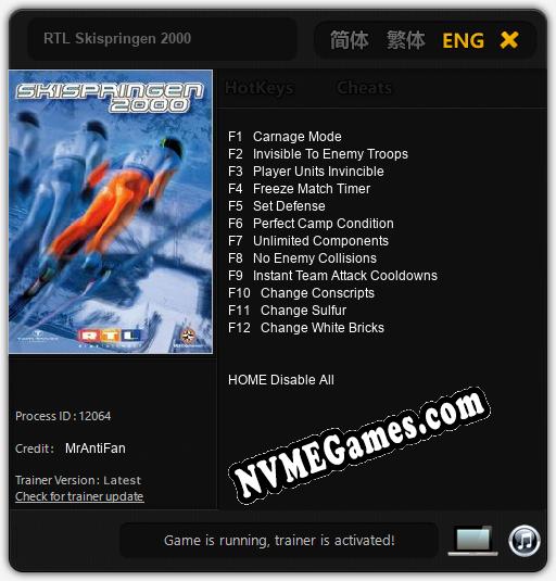 Treinador liberado para RTL Skispringen 2000 [v1.0.9]