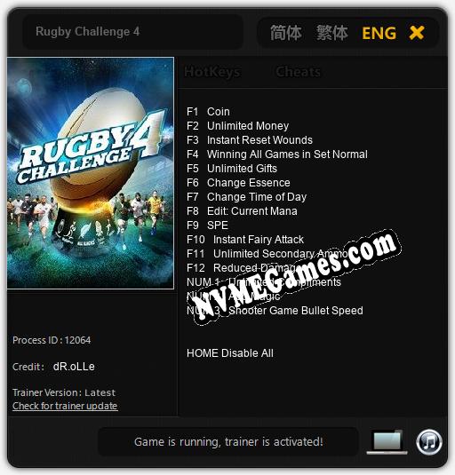 Rugby Challenge 4: Treinador (V1.0.55)