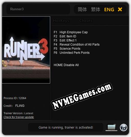 Runner3: Trainer +6 [v1.3]