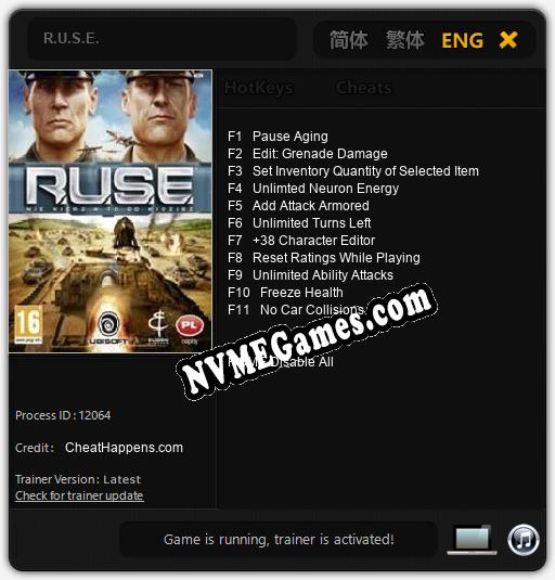 R.U.S.E.: Treinador (V1.0.98)