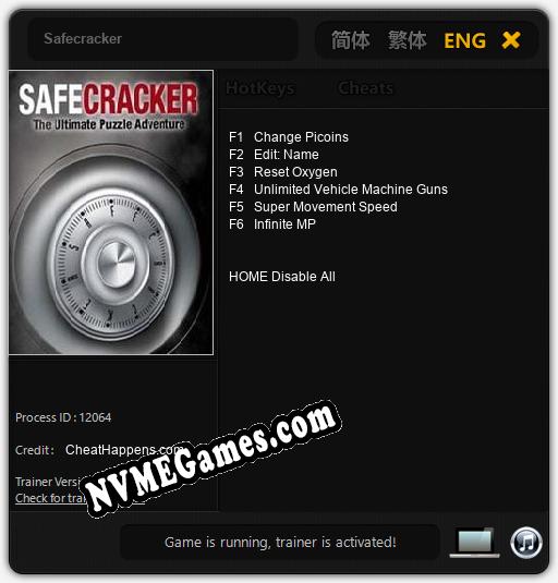 Safecracker: Treinador (V1.0.45)