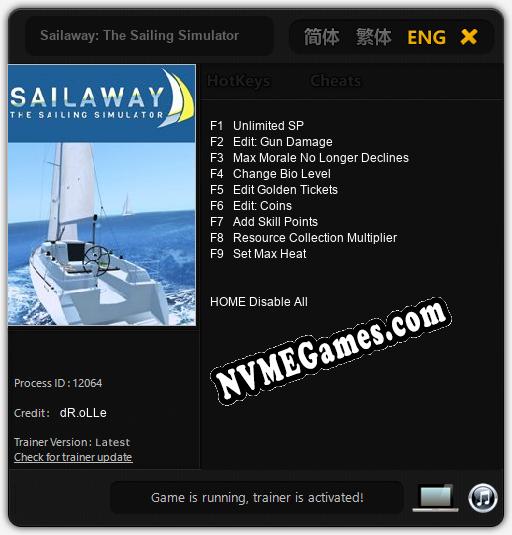 Sailaway: The Sailing Simulator: Cheats, Trainer +9 [dR.oLLe]