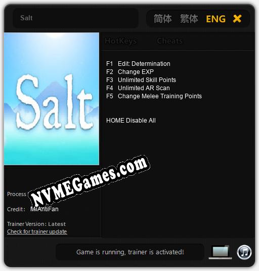 Salt: Trainer +5 [v1.9]