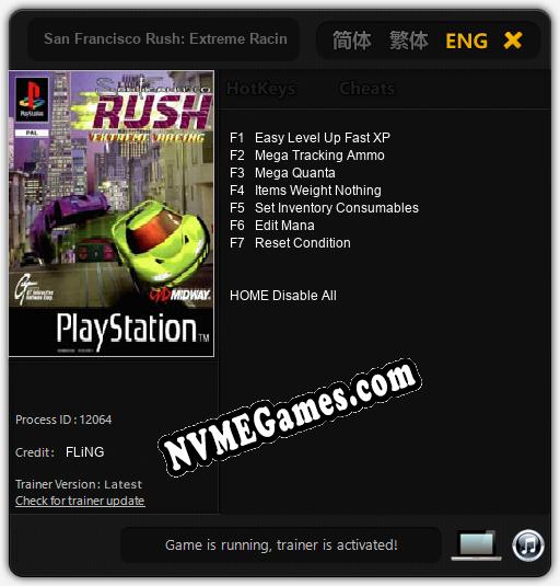 San Francisco Rush: Extreme Racing: Cheats, Trainer +7 [FLiNG]