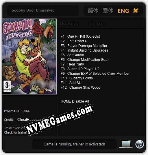 Scooby-Doo! Unmasked: Cheats, Trainer +12 [CheatHappens.com]