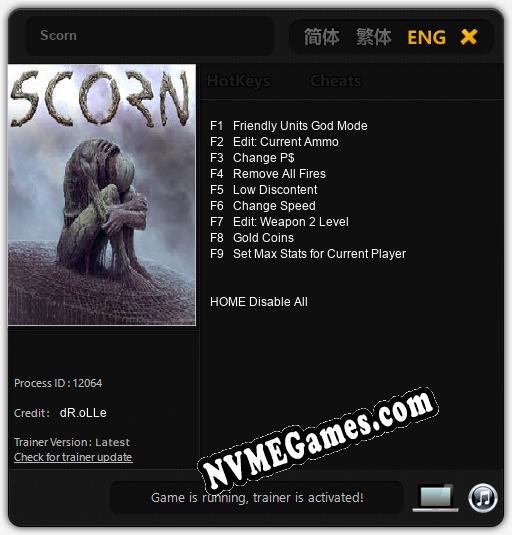 Scorn: Cheats, Trainer +9 [dR.oLLe]