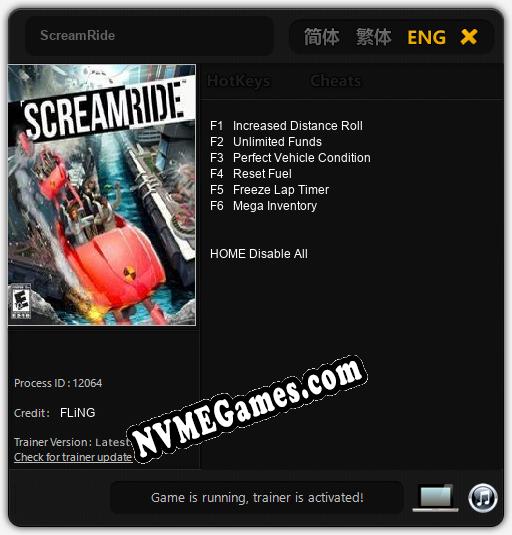 ScreamRide: Treinador (V1.0.14)