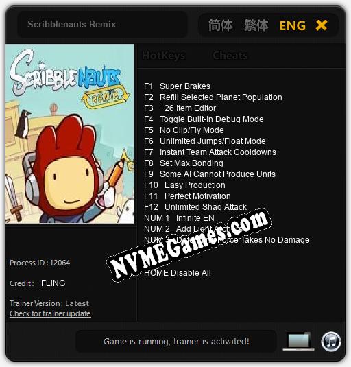 Scribblenauts Remix: Trainer +15 [v1.6]