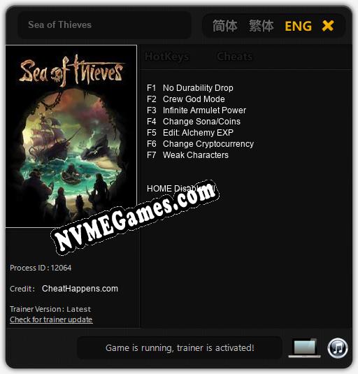 Sea of Thieves: Cheats, Trainer +7 [CheatHappens.com]