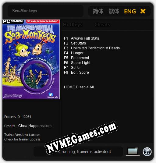 Treinador liberado para Sea-Monkeys [v1.0.1]