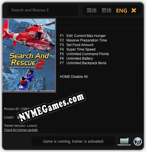 Search and Rescue 2: Treinador (V1.0.68)