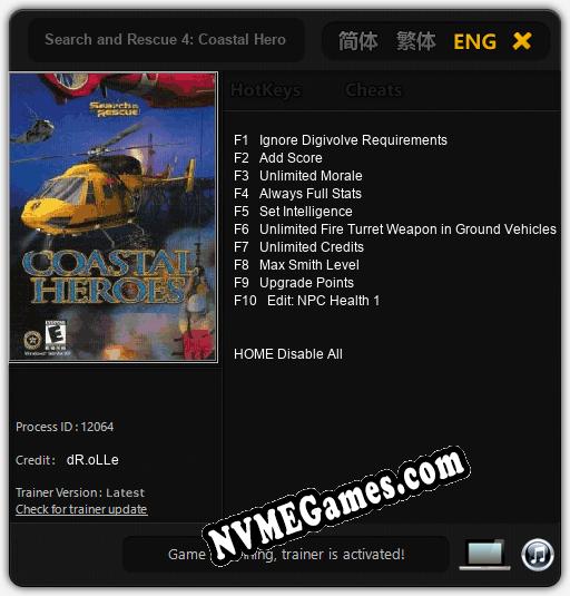 Search and Rescue 4: Coastal Heroes: Trainer +10 [v1.9]