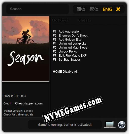 Season: Trainer +8 [v1.9]