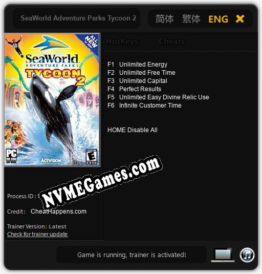 SeaWorld Adventure Parks Tycoon 2: Cheats, Trainer +6 [CheatHappens.com]