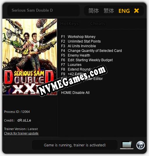 Serious Sam Double D: Trainer +10 [v1.5]