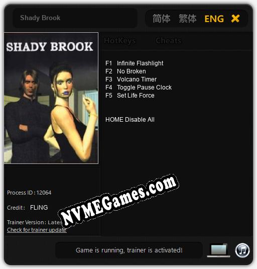 Shady Brook: Trainer +5 [v1.4]