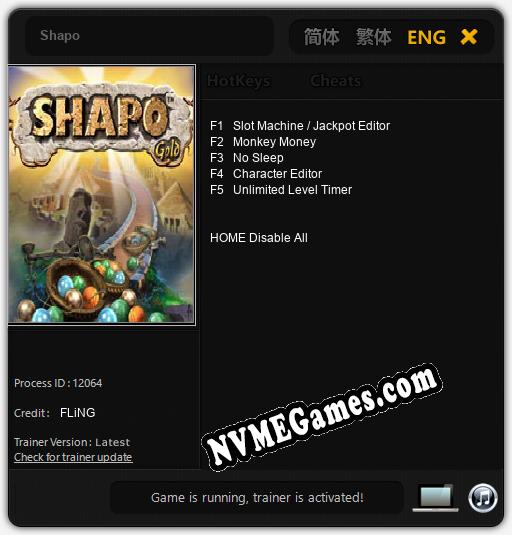 Shapo: Trainer +5 [v1.6]