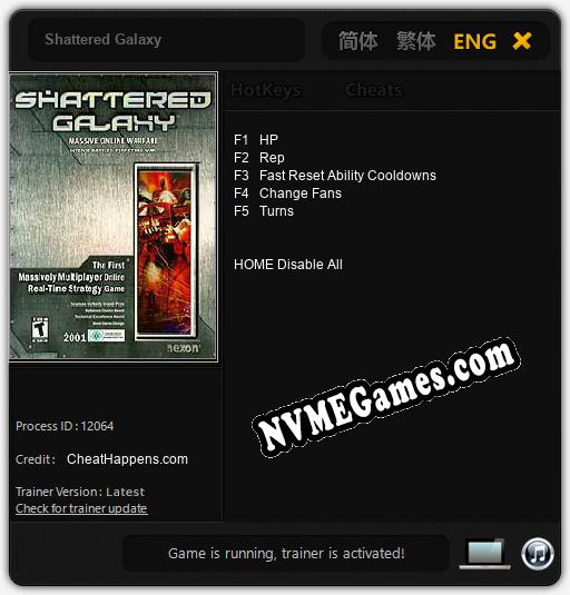 Shattered Galaxy: Trainer +5 [v1.9]