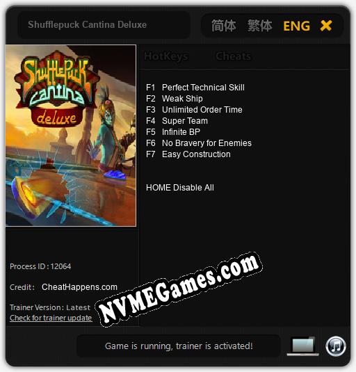 Shufflepuck Cantina Deluxe: Treinador (V1.0.51)