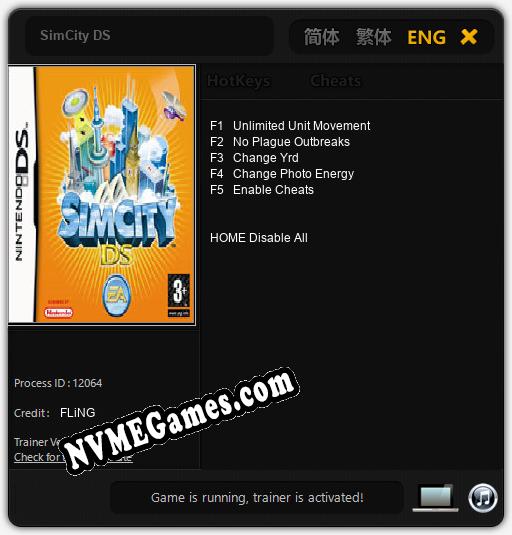 SimCity DS: Cheats, Trainer +5 [FLiNG]