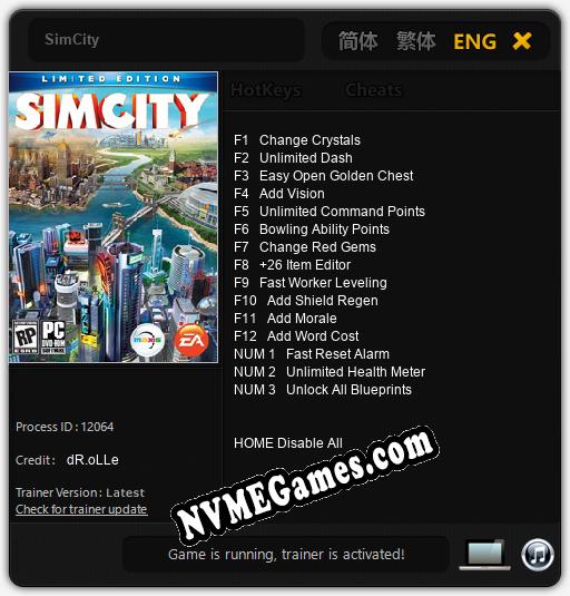 SimCity: Trainer +15 [v1.5]