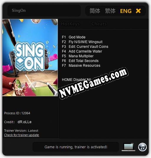 SingOn: Treinador (V1.0.58)