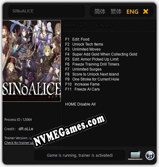 SINoALICE: Cheats, Trainer +11 [dR.oLLe]