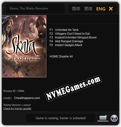 Skara: The Blade Remains: Trainer +5 [v1.7]