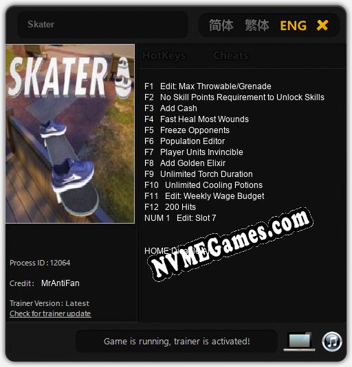 Skater: Treinador (V1.0.2)