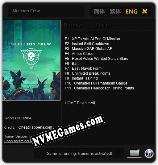 Skeleton Crew: Cheats, Trainer +11 [CheatHappens.com]