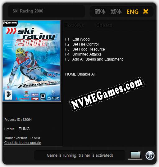 Treinador liberado para Ski Racing 2006 [v1.0.4]