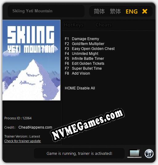 Treinador liberado para Skiing Yeti Mountain [v1.0.9]