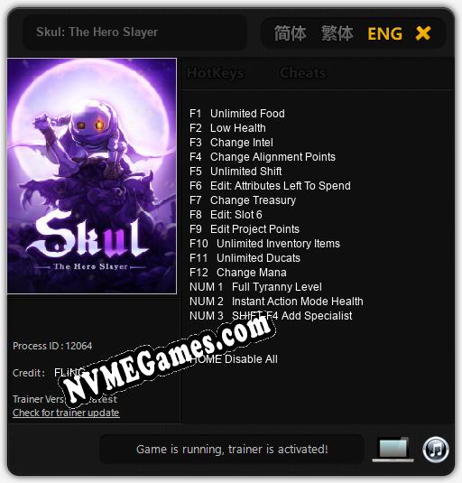 Skul: The Hero Slayer: Treinador (V1.0.90)