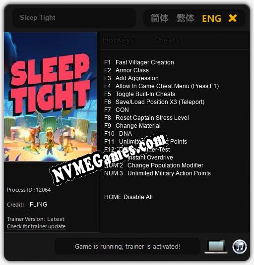 Sleep Tight: Trainer +15 [v1.3]