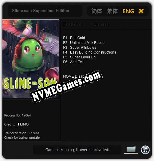 Slime-san: Superslime Edition: Cheats, Trainer +6 [FLiNG]