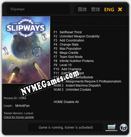 Slipways: Trainer +15 [v1.6]