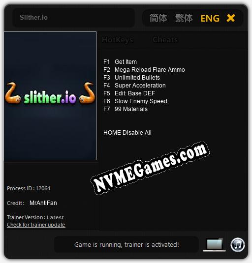 Slither.io: Trainer +7 [v1.6]