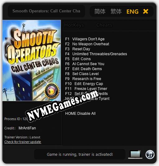 Treinador liberado para Smooth Operators: Call Center Chaos [v1.0.9]