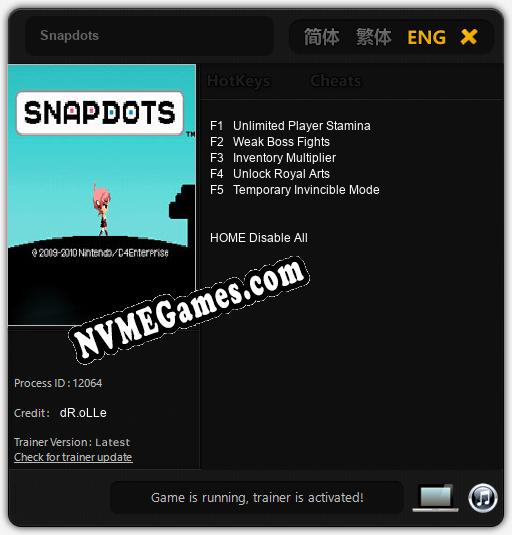 Snapdots: Cheats, Trainer +5 [dR.oLLe]