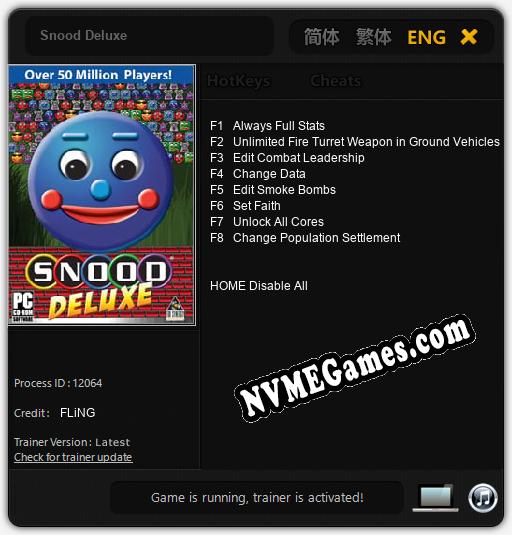 Snood Deluxe: Cheats, Trainer +8 [FLiNG]