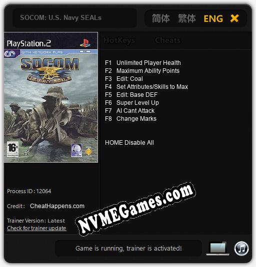 Treinador liberado para SOCOM: U.S. Navy SEALs [v1.0.2]