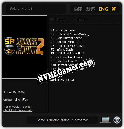 Soldier Front 2: Cheats, Trainer +11 [MrAntiFan]