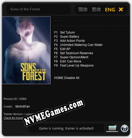 Sons of the Forest: Trainer +9 [v1.9]