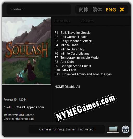 Soulash: Trainer +11 [v1.5]