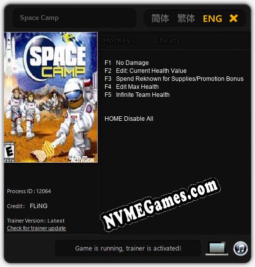 Space Camp: Cheats, Trainer +5 [FLiNG]