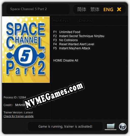 Space Channel 5 Part 2: Treinador (V1.0.51)