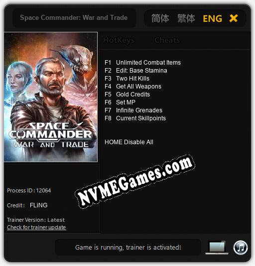 Space Commander: War and Trade: Cheats, Trainer +8 [FLiNG]